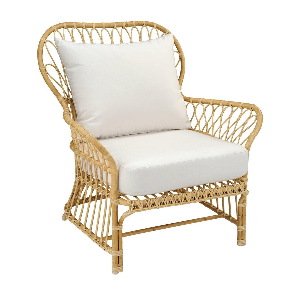 Savannah Classic Rattan Outdoor Lounge Chair with Cushion - Outdoor Chairs & Chaises - The Well Appointed House