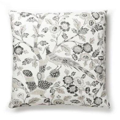 Scalamandre Anissa Truffle Print Pillow - Pillows - The Well Appointed House