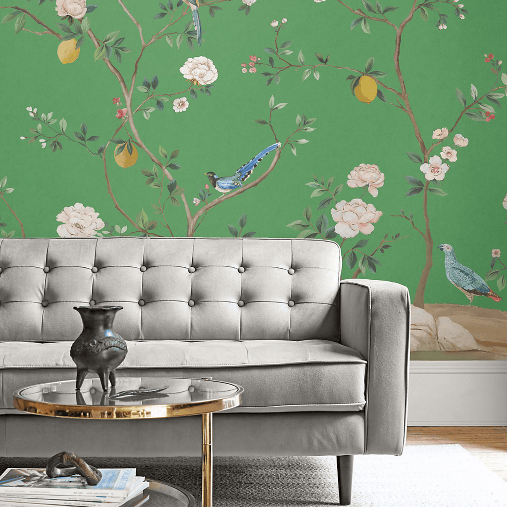 Scalamandre Blossom Chinoiserie Mural - Wallpaper - The Well Appointed House