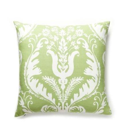 Scalamandre Celery Primavera Print Pillow - Pillows - The Well Appointed House