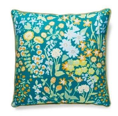 Scalamandre Emerald Nymph Floral Cotton Pillow - Pillows - The Well Appointed House