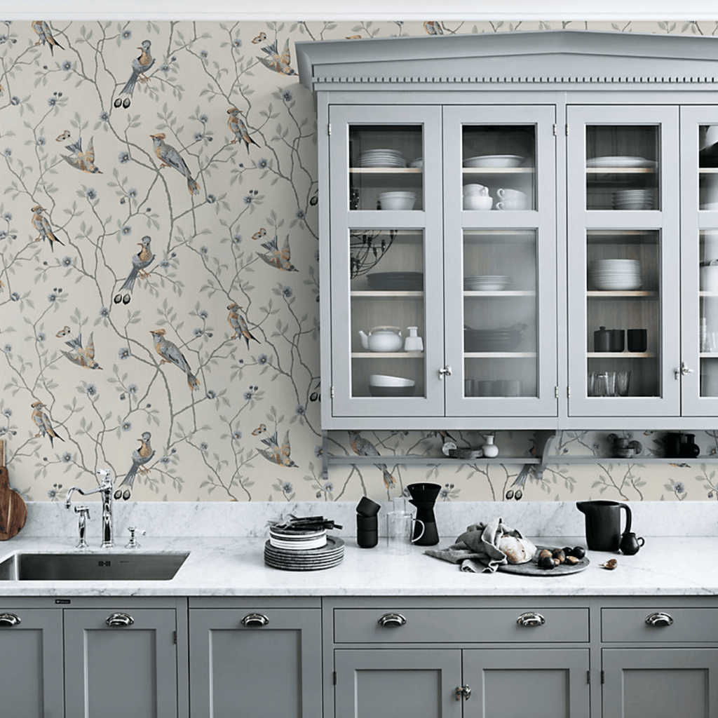 Scalamandre Eugen Sandstone Wallpaper - Wallpaper - The Well Appointed House