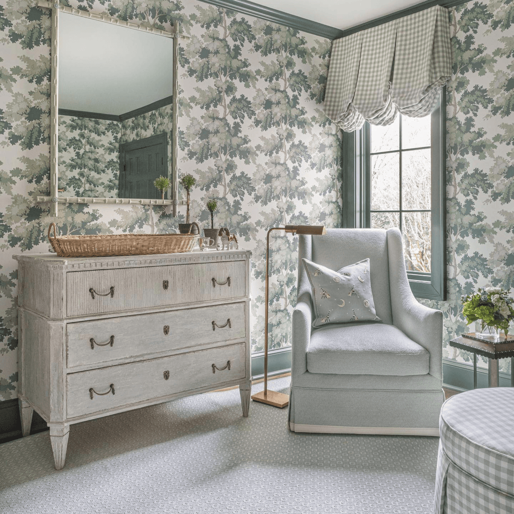 Scalamandre Green Raphael Print Wallcovering – The Well Appointed House