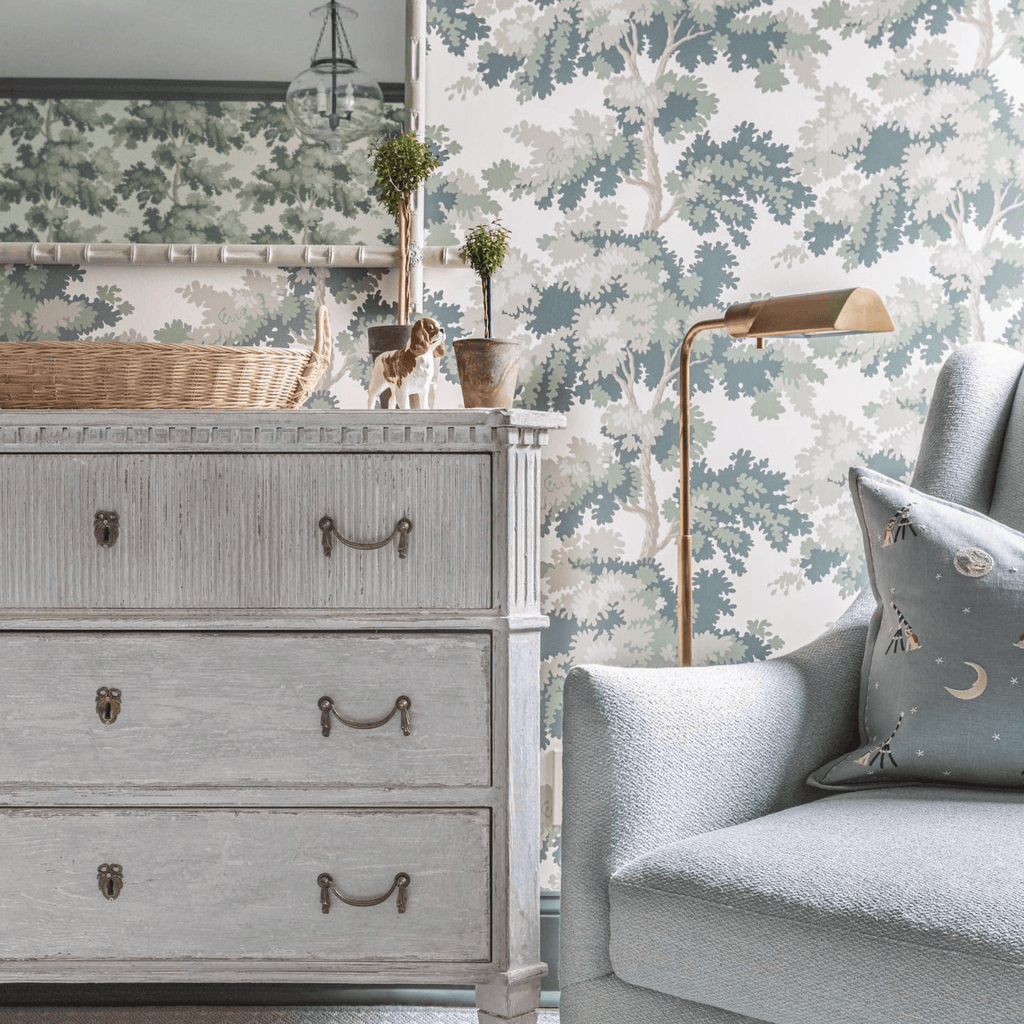 Scalamandre Green Raphael Print Wallcovering – The Well Appointed House