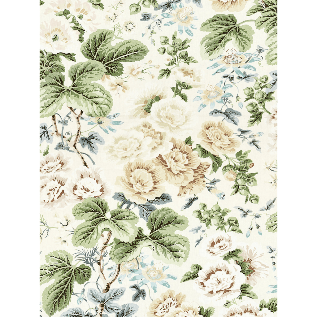 Scalamandre Highgrove Linen Print Fabric in Rich Cream - Fabric by the Yard - The Well Appointed House