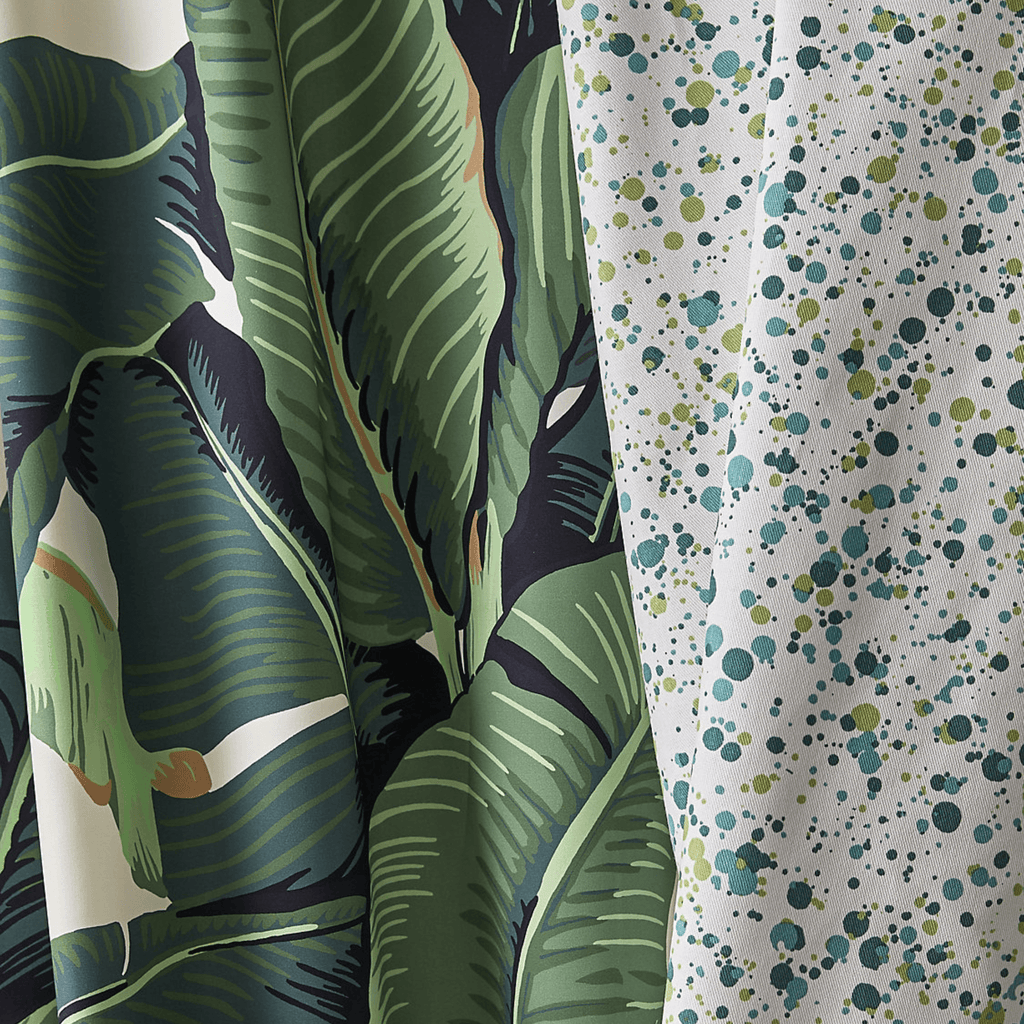 Scalamandre Hinson Green Palm Cotton Print Fabric - Fabric by the Yard - The Well Appointed House