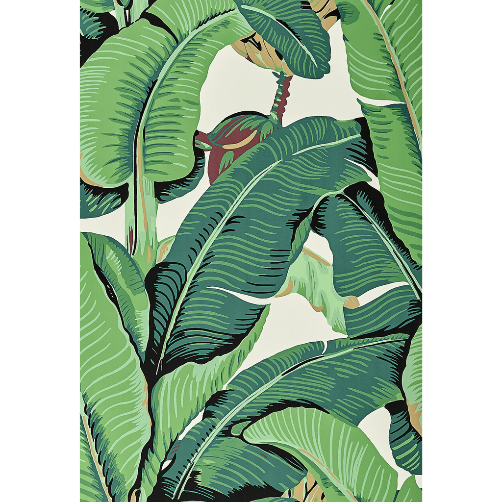 Scalamandre Hinson Green Palm Wallpaper in Wide Width - Wallpaper - The Well Appointed House