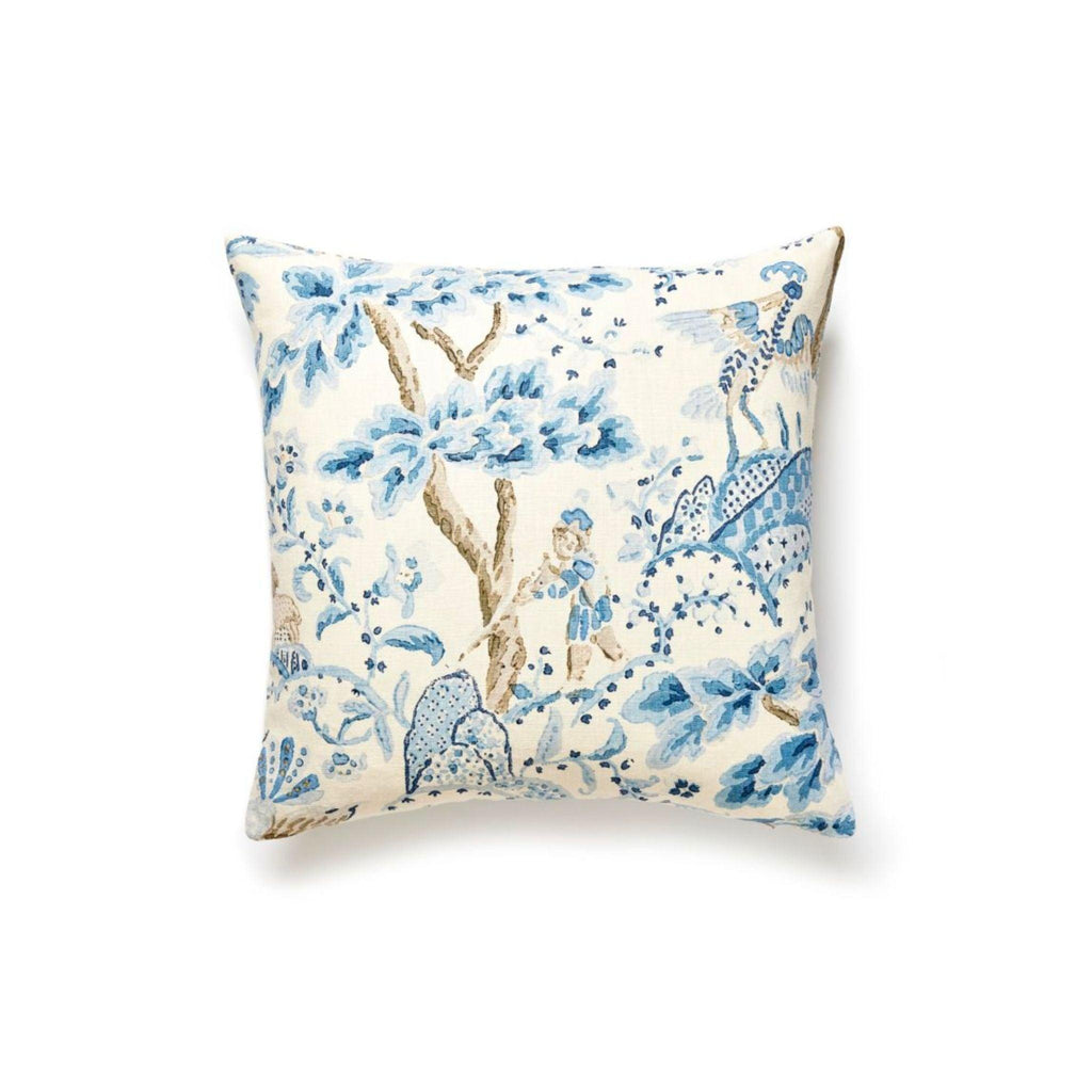 Scalamandre Kelmescott Embroidered Chinoiserie Pillow - Pillows - The Well Appointed House