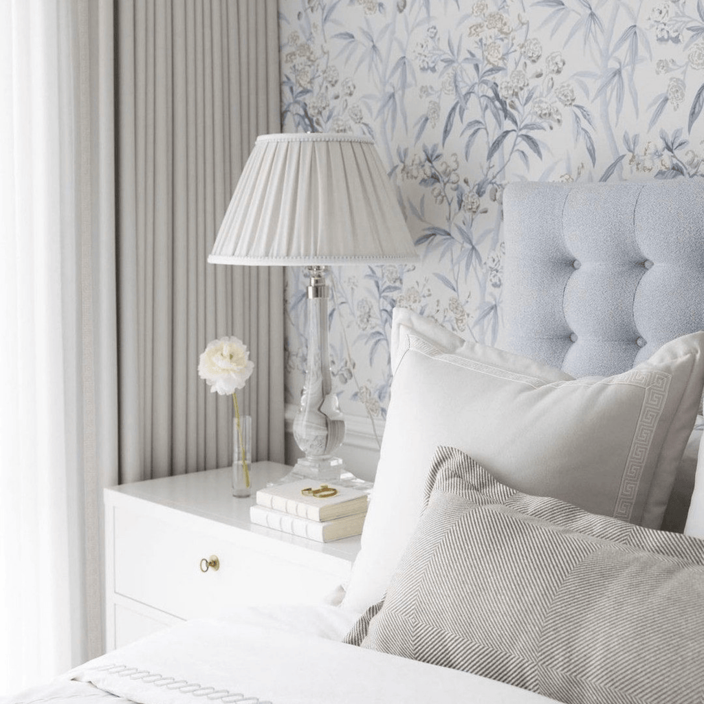 Scalamandre Lanai Wallcovering in Silver Mist - Wallpaper - The Well Appointed House
