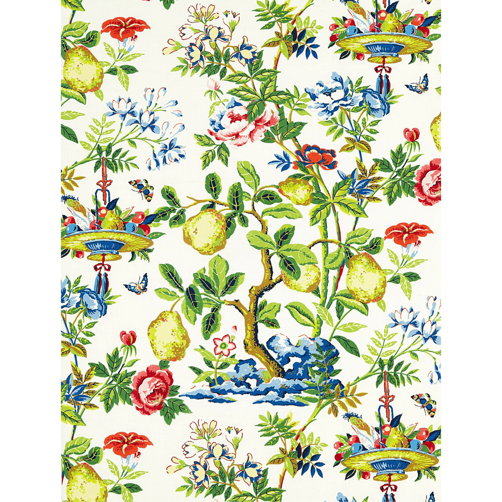 Scalamandre Linen Bloom Shantung Garden Fabric - Fabric by the Yard - The Well Appointed House