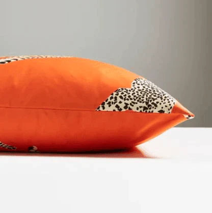 Scalamandre Orange Leaping Cheetah Decorative Throw Pillow - Pillows - The Well Appointed House