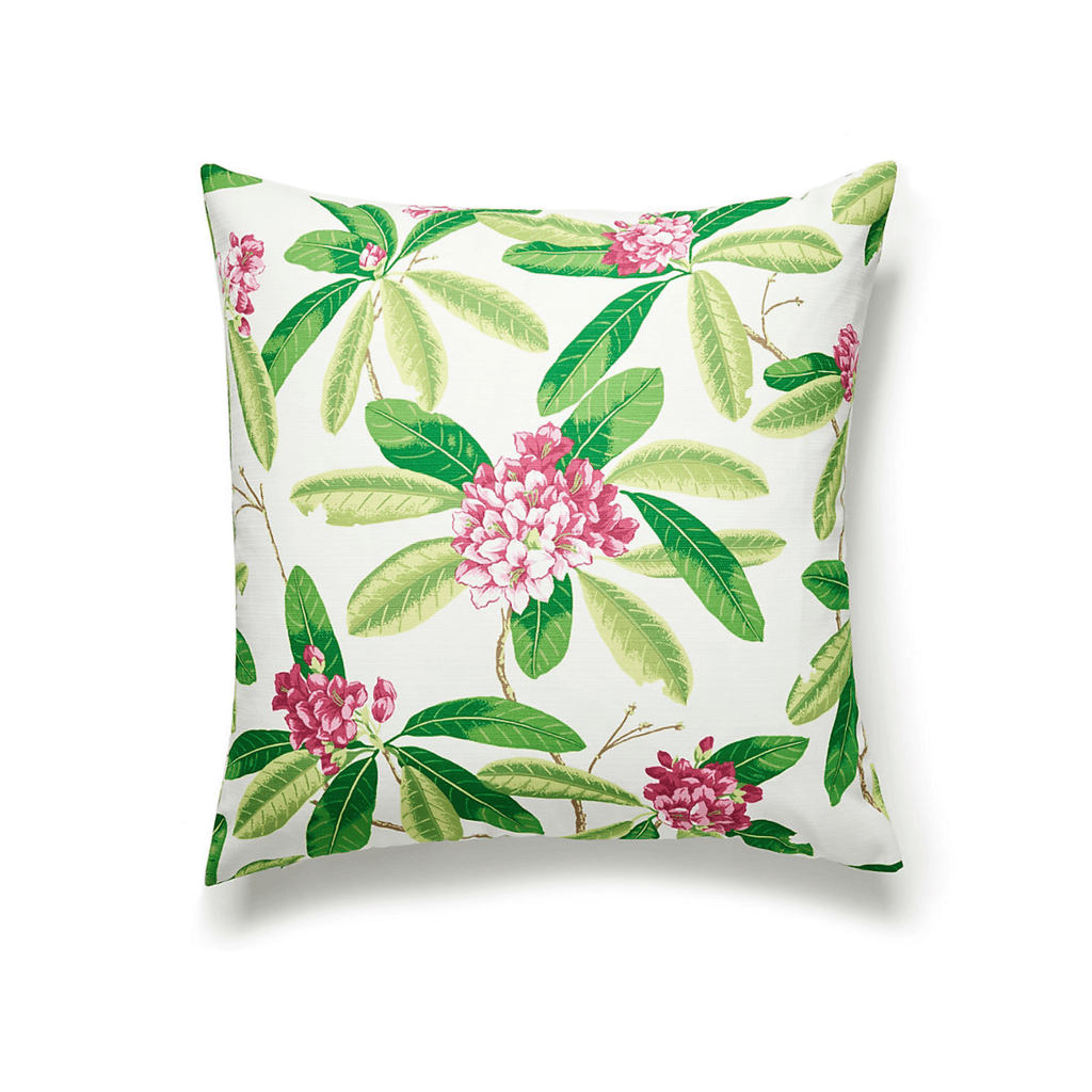 Scalamandre Rhododendron Outdoor Pillow - Outdoor Pillows - The Well Appointed House