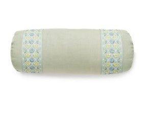 Scalamandre Sea Mist Summer Breeze Toscana Bolster Pillow - Pillows - The Well Appointed House