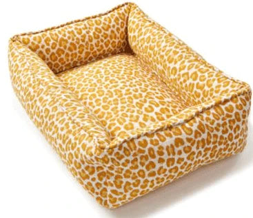 Scalamandre Tangerine Backyard Bengal Print Small Dog Bed - Pet Accessories - The Well Appointed House