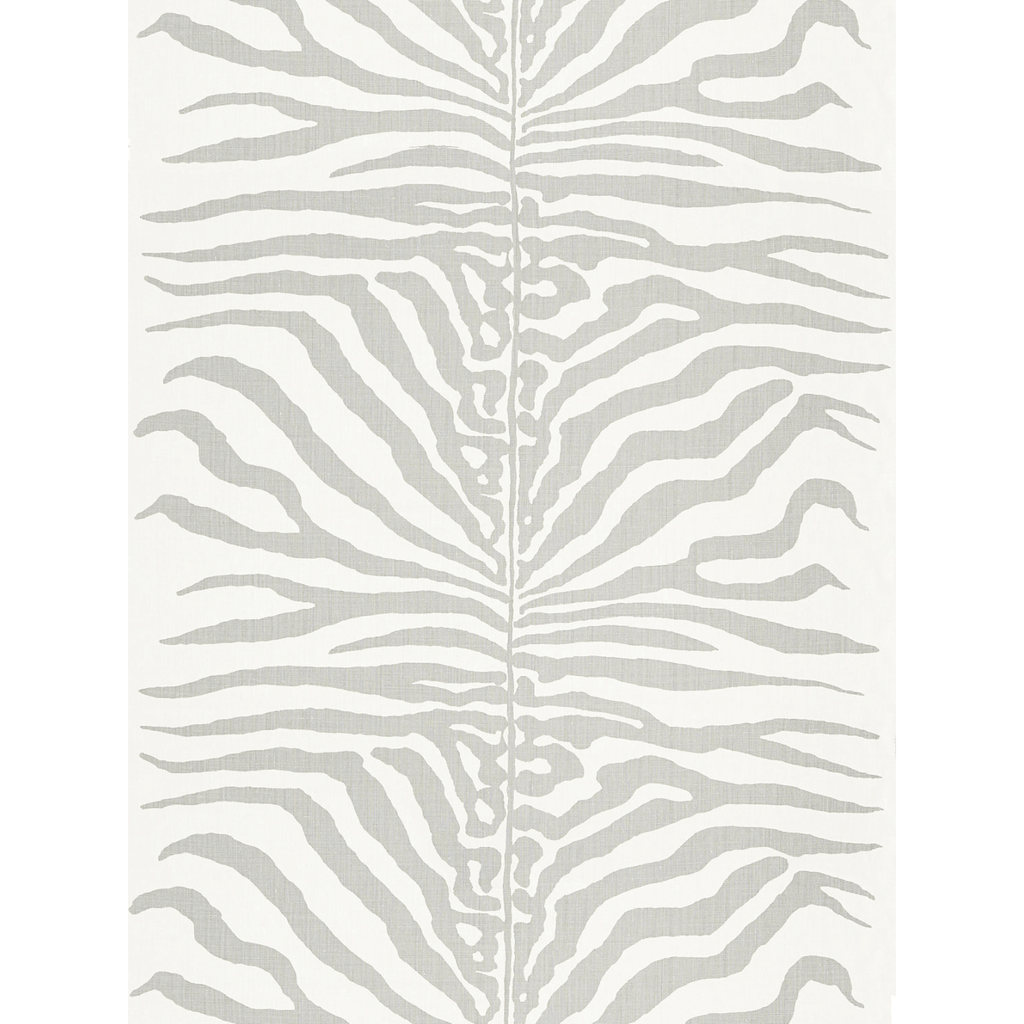 Scalamandre Zebra Linen Fabric in Zinc Grey - Fabric by the Yard - The Well Appointed House
