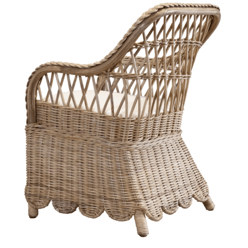Scalloped Woven Coco Children's Chair - Little Loves Tables & Chairs - The Well Appointed House
