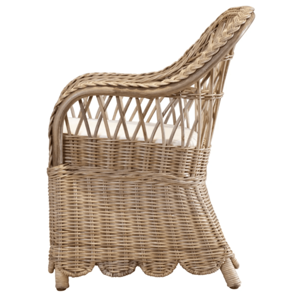 Scalloped Woven Coco Children's Chair - Little Loves Tables & Chairs - The Well Appointed House
