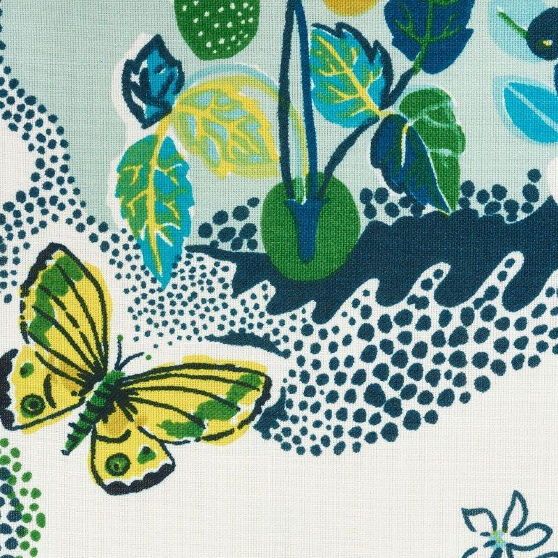 Schumacher Citrus Garden Indoor-Outdoor Fabric in Pool - Fabric - The Well Appointed House