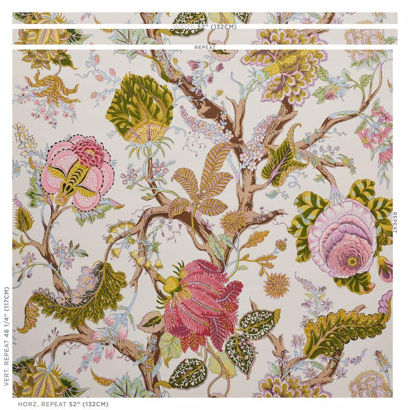 Schumacher Indian Arbre Wallpaper in Spring - Wallpaper - The Well Appointed House