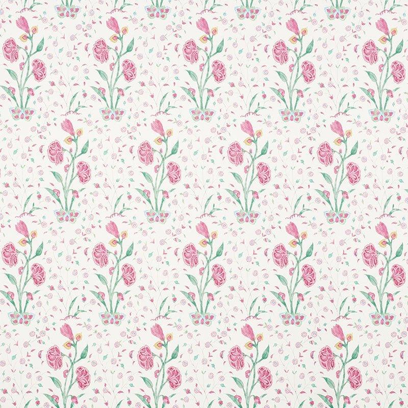 Schumacher Khilana Floral Wallpaper in Pink – The Well Appointed House