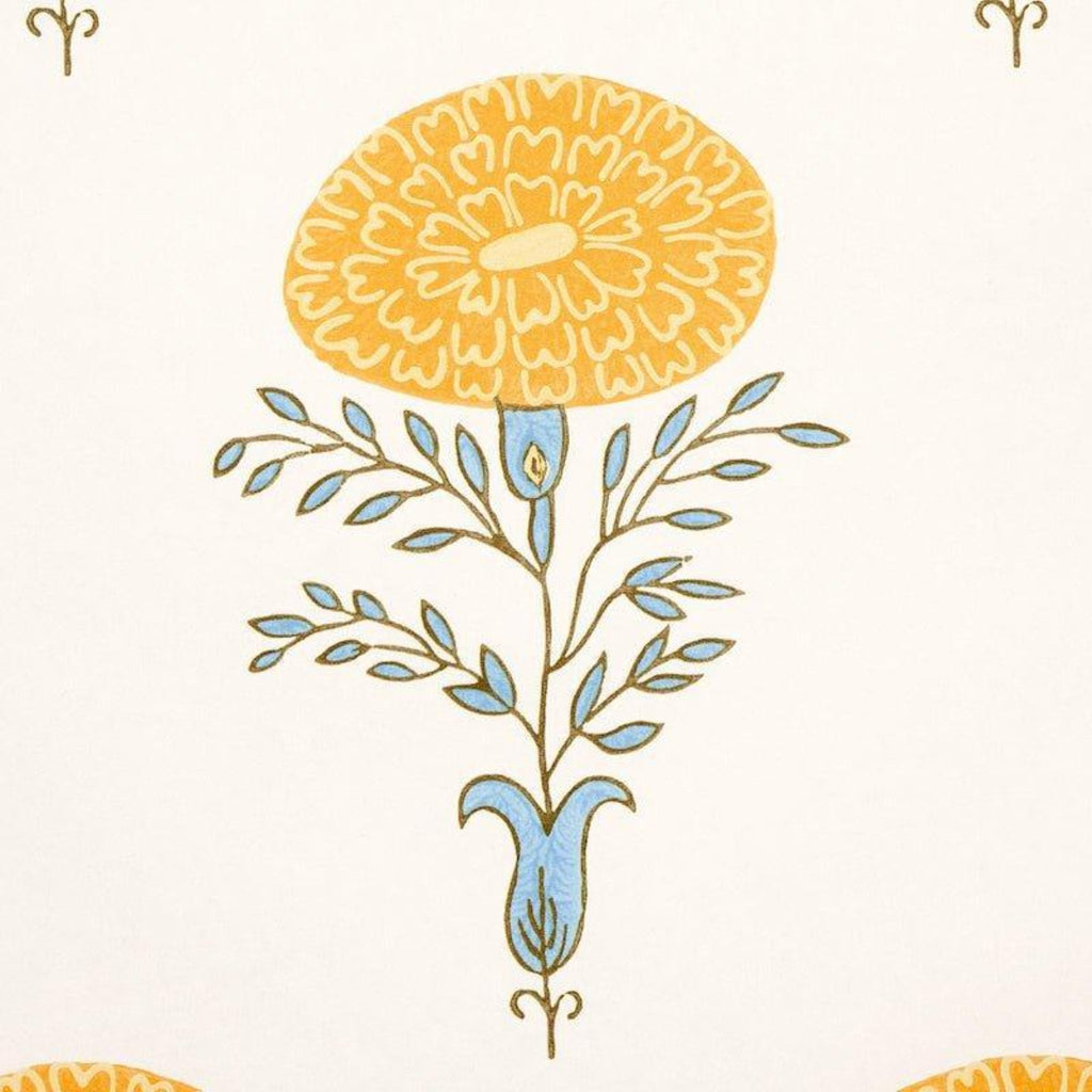 Marigold Wallpaper in Yellow – The Well Appointed House