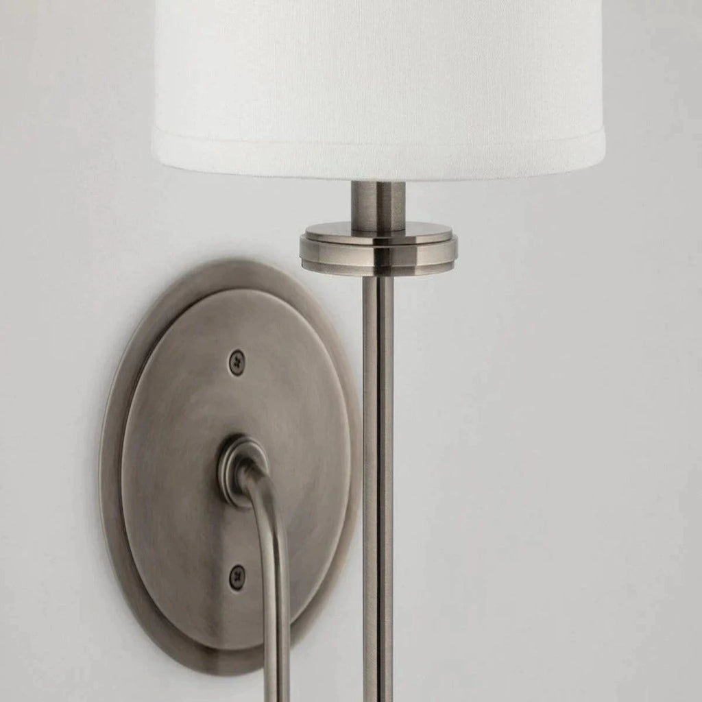 Sculptural Wall Sconce with Curved Arm - Available in Four Finishes - Sconces - The Well Appointed House