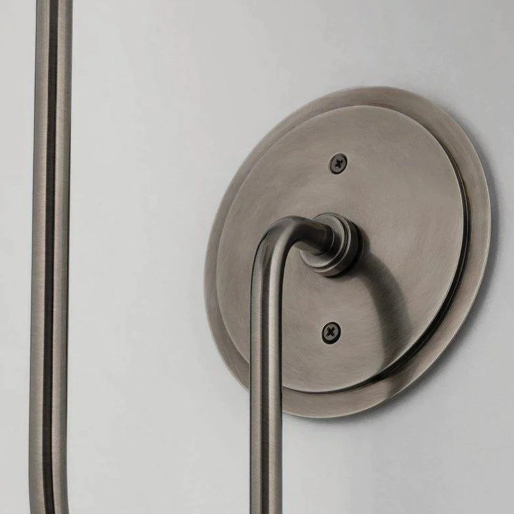 Sculptural Wall Sconce with Curved Arm - Available in Four Finishes - Sconces - The Well Appointed House