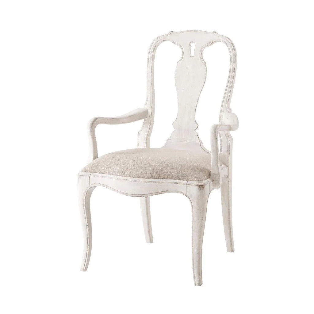 Serpentine Arched Back Armchair with Vase Splat- Set of Two - Dining Chairs - The Well Appointed House