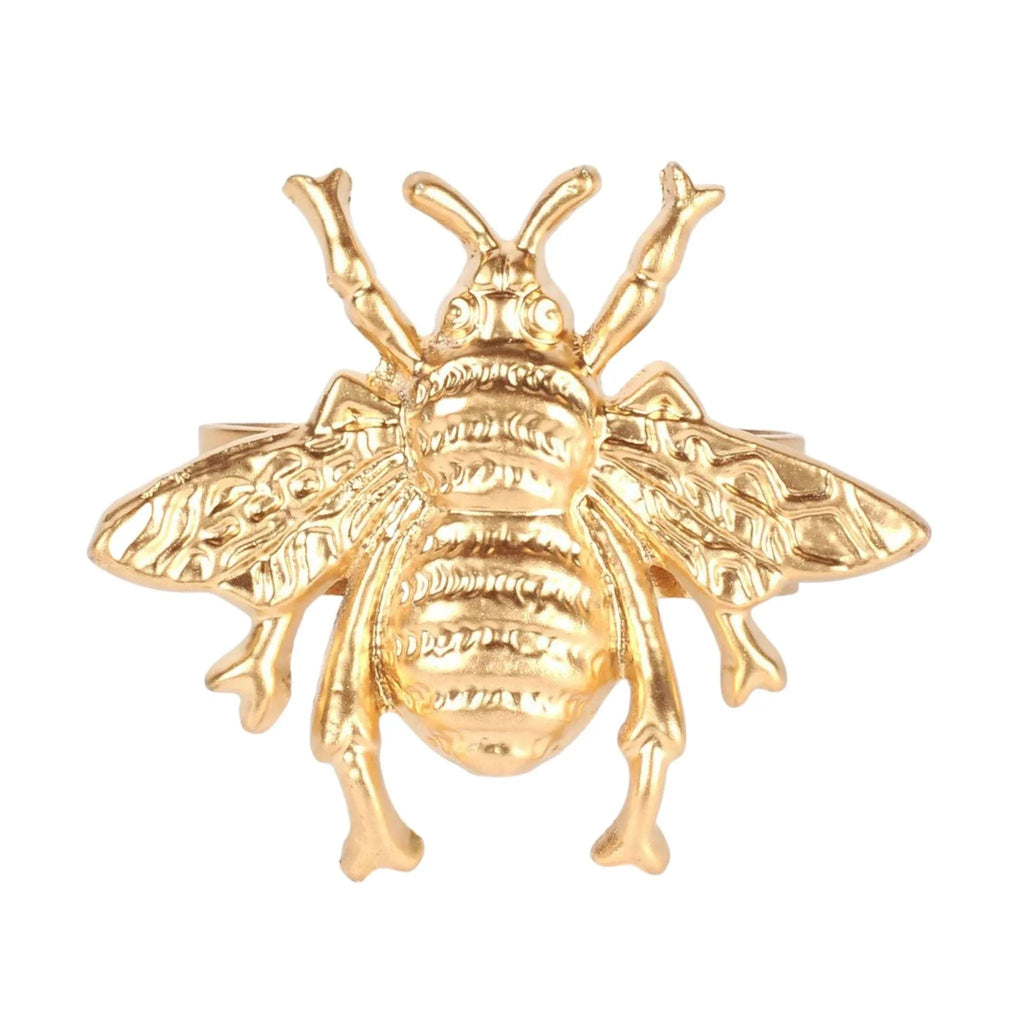 Set of 12 Regency Bee Napkin Rings - Placemats & Napkin Rings - The Well Appointed House