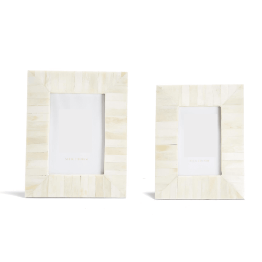 Set of 2 Plaza Ivory Tile Picture Frames - Picture Frames - The Well Appointed House