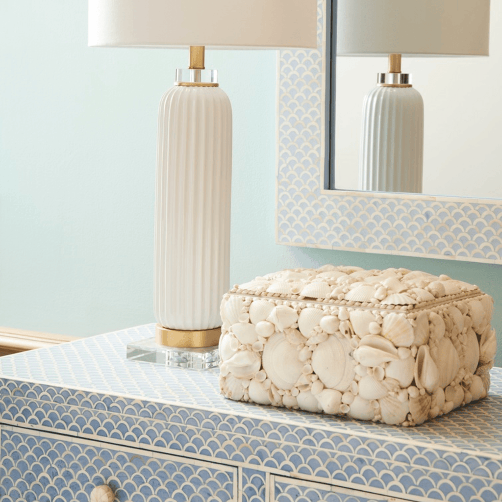 Set of 3 Natural White Decorative Shell Boxes – The Well Appointed House