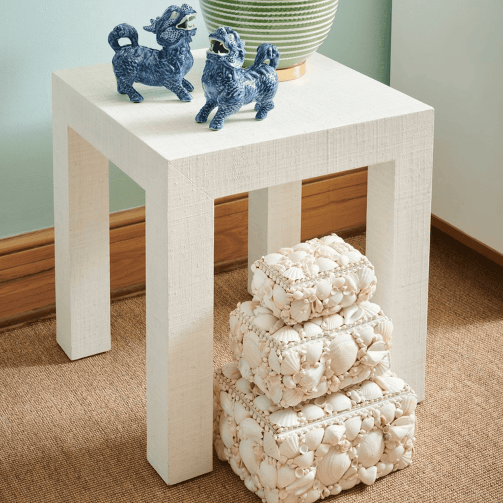 Set of 3 Natural White Decorative Shell Boxes – The Well Appointed House