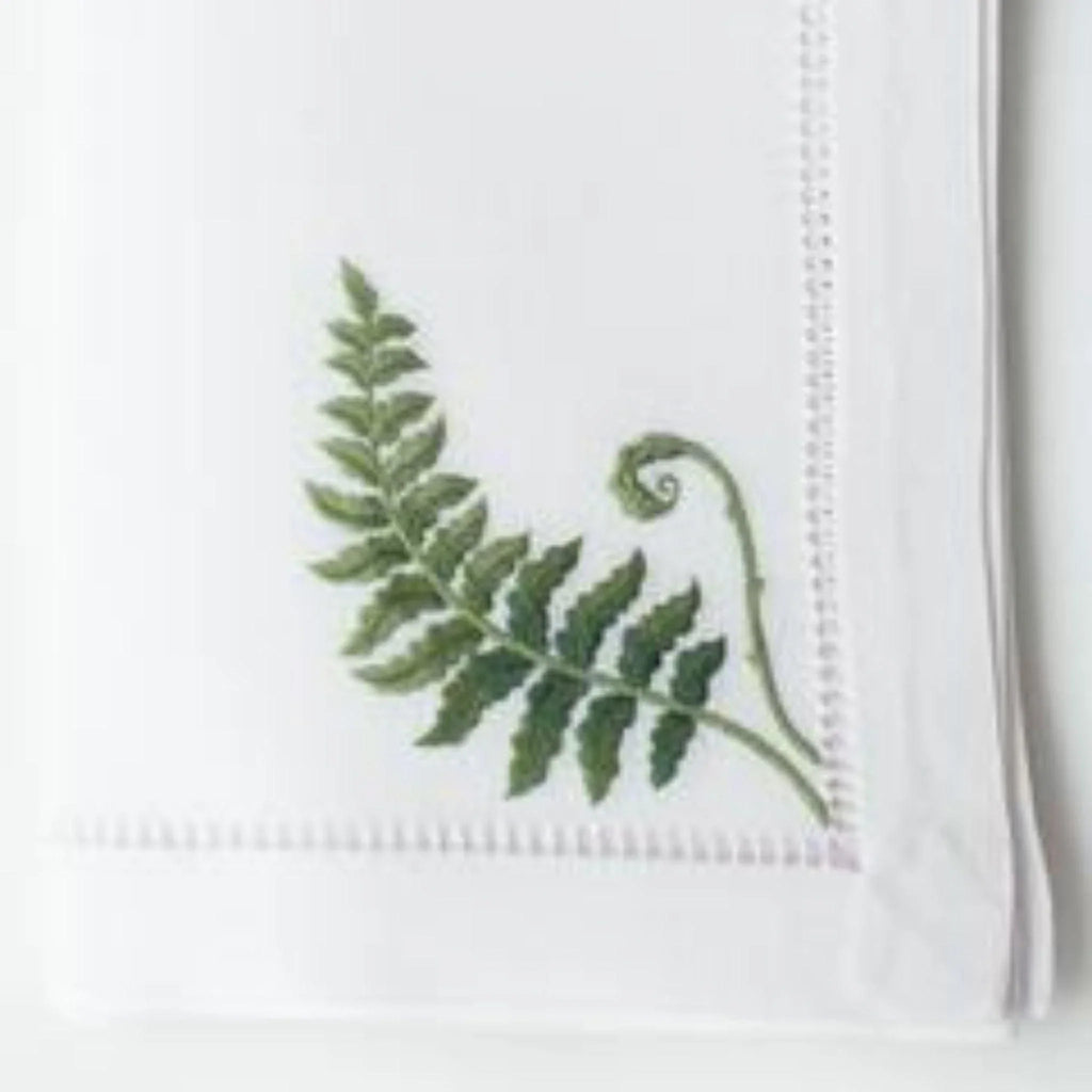 Set of 4 Fern Fronds Dinner Napkin - Dinner Napkins - The Well Appointed House