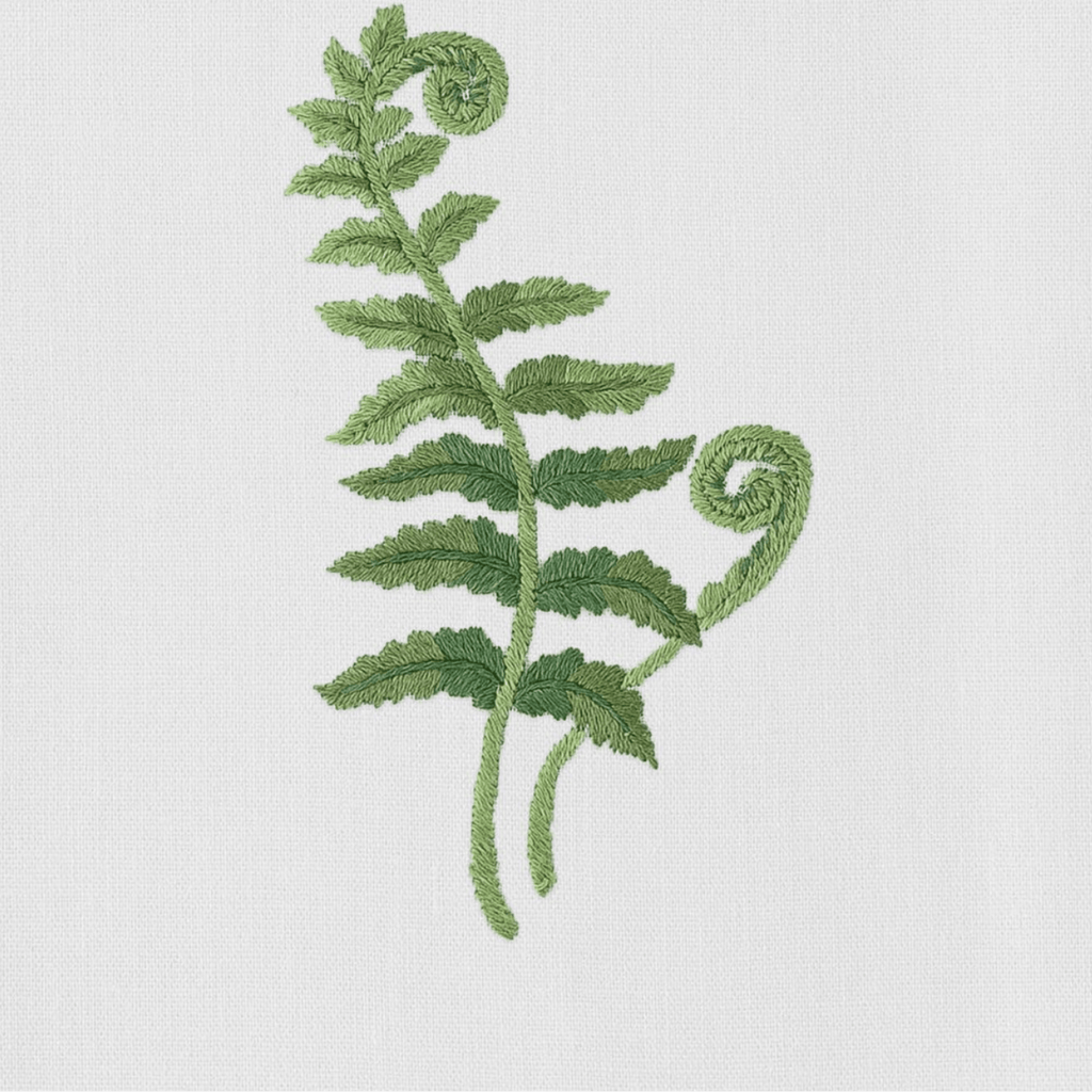 Set of 4 Fern Fronds Dinner Napkin - Dinner Napkins - The Well Appointed House
