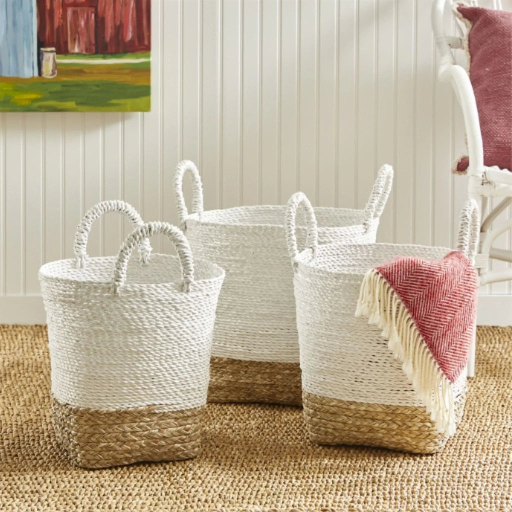 Set of Three Madura Market Baskets - Baskets & Bins - The Well Appointed House