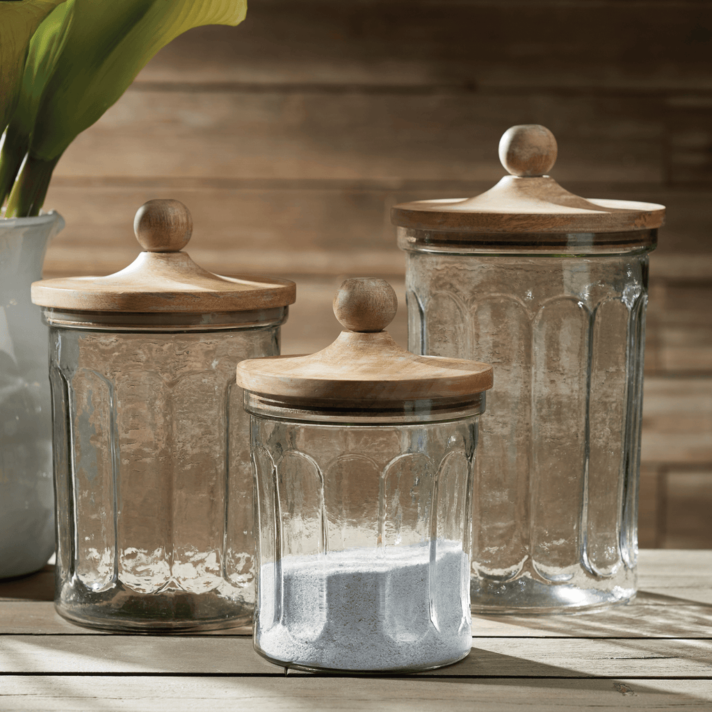 Set of Three Olive Hill Kitchen Canisters - Kitchen Storage - The Well Appointed House