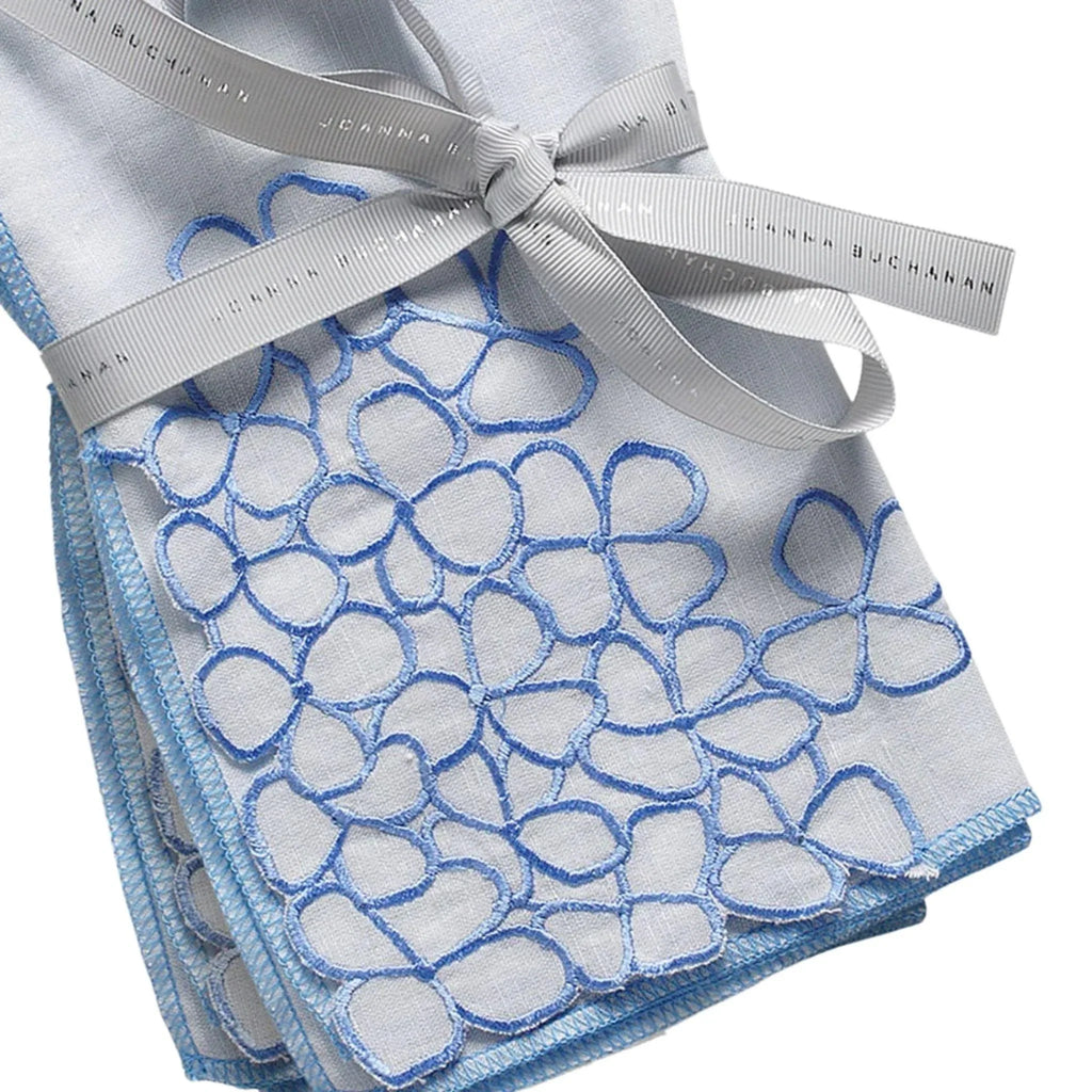 Set of Two Blue Hydrangea Dinner Napkins - Dinner Napkins - The Well Appointed House