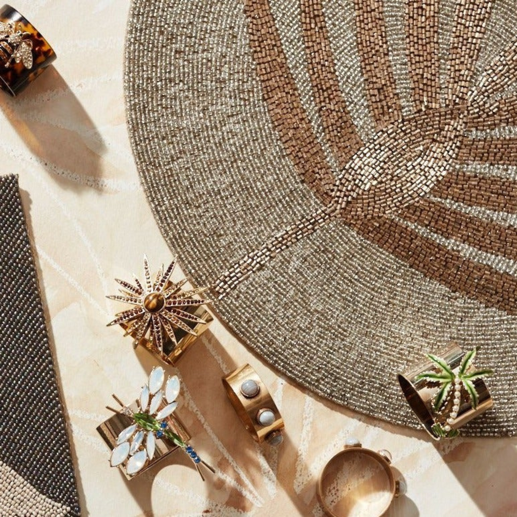 Dragonfly Napkin Rings, Opal, Set of Two - The Well Appointed House 