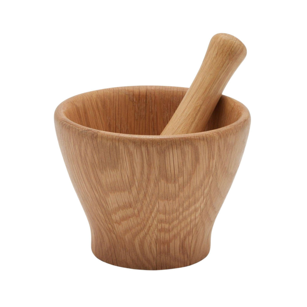 Set of Two Natural Oak Mortar and Pestle Set - Baking & Cookware - The Well Appointed House
