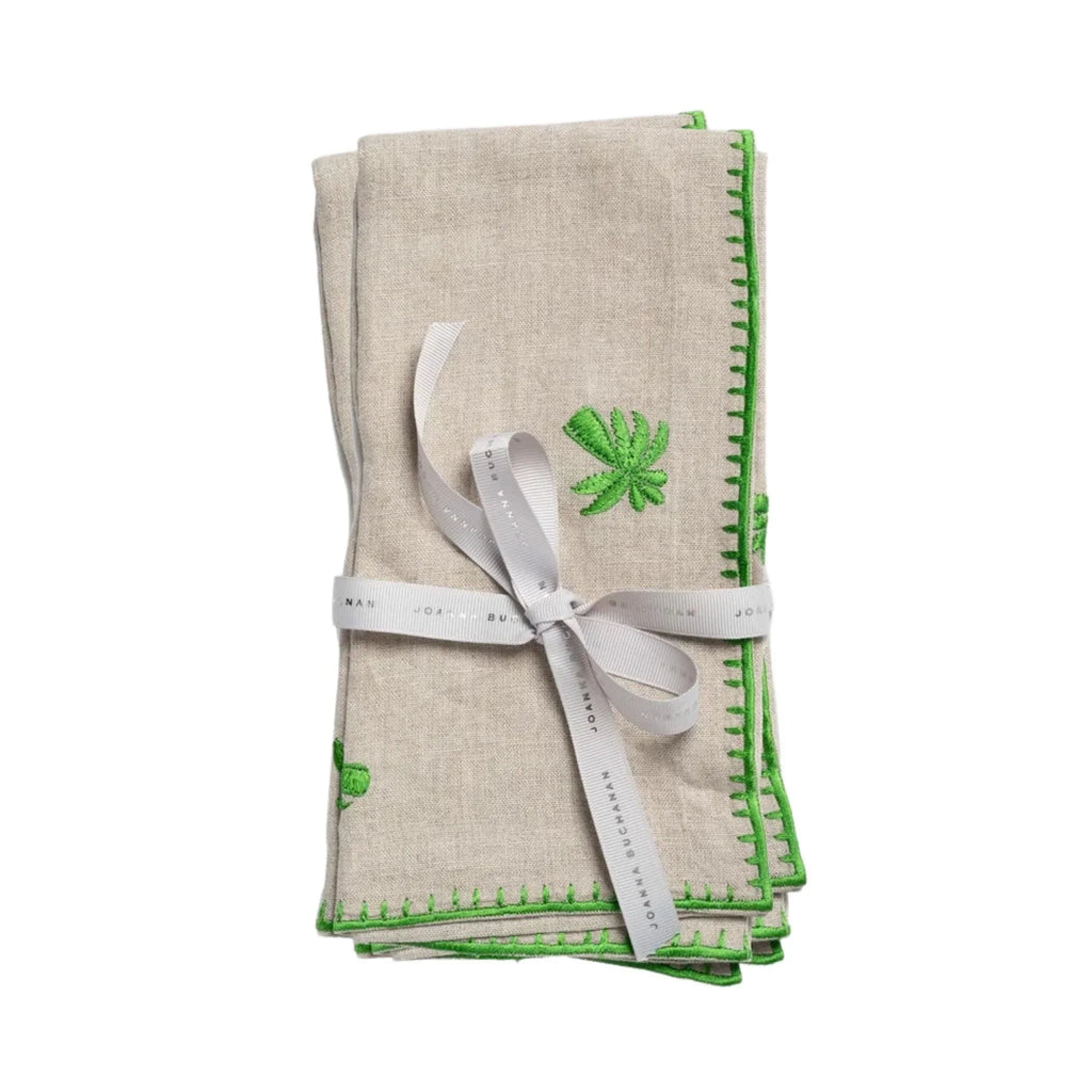 Set of Two Palm Tree Dinner Napkins - Dinner Napkins - The Well Appointed House