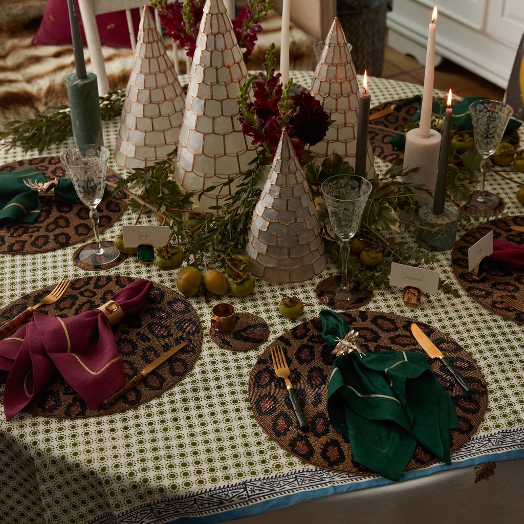 Single Gem Emerald Placecard Holder, Set of Two - The Well Appointed House 