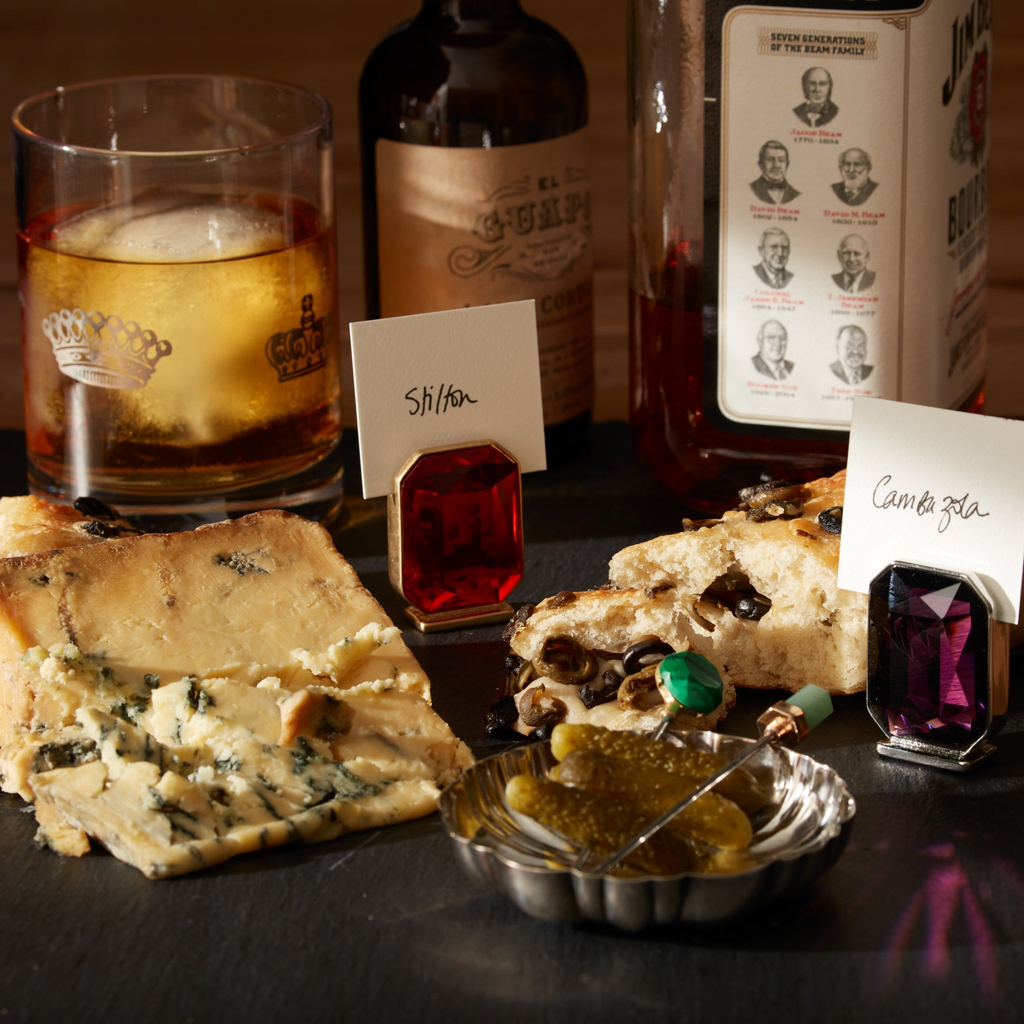 Single Gem Placecard Holder in Bright Red, Set of Two - The Well Appointed House 