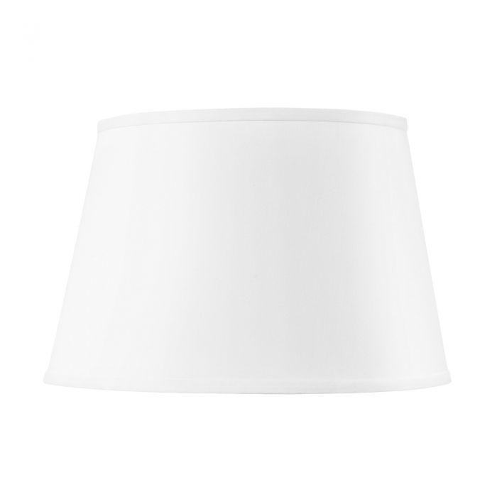Shade 16" with Nickel, White - Lamp Shades - The Well Appointed House