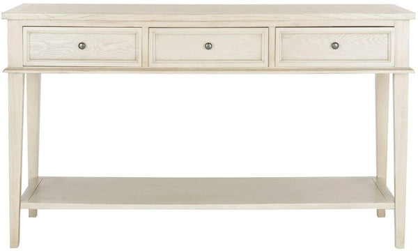 Shaker Inspired Console Table in Whitewashed Elm Wood – The Well ...