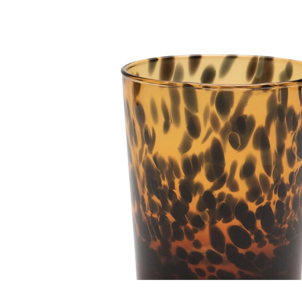 Shell Hand Blown Glass Tumblers in Tortoise - Drinkware - The Well Appointed House