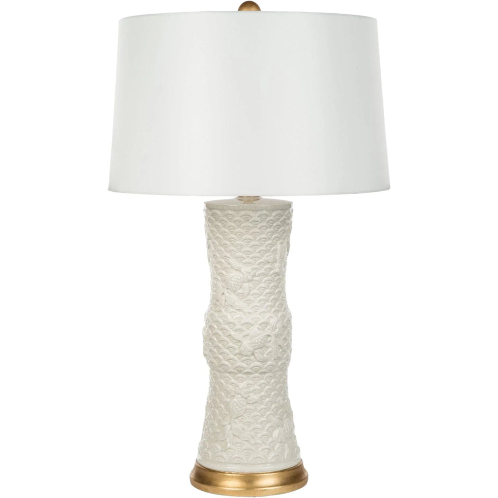 Shenzhen White Textured Table Lamp - Table Lamps - The Well Appointed House