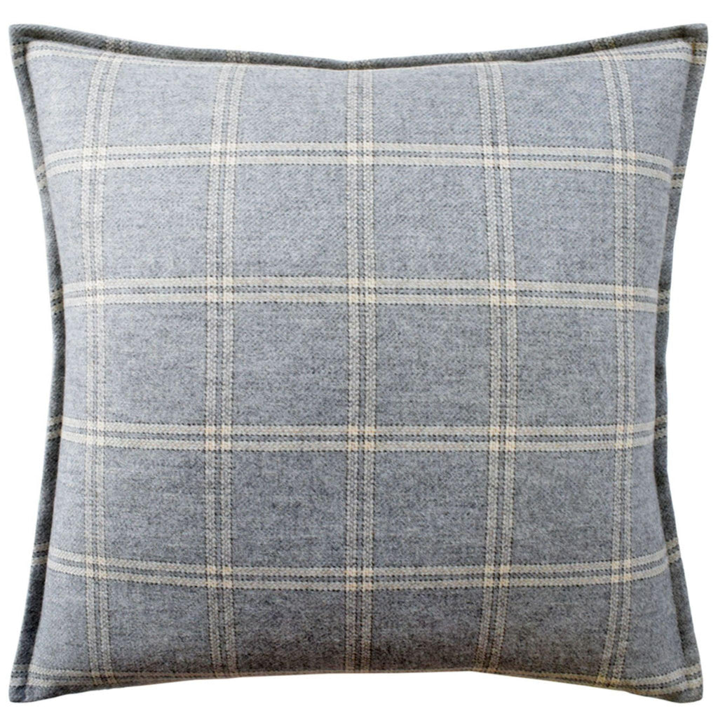 Shingle Merino Wool Plaid Decorative Throw Pillow - Pillows - The Well Appointed House