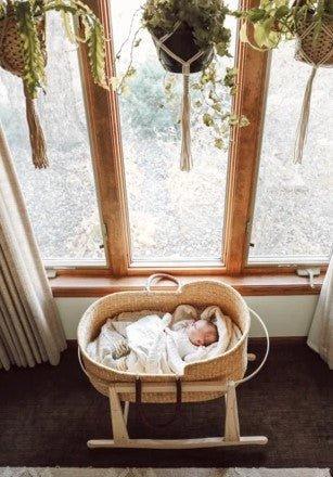 Signature Natural Bassinet Moses Basket - Little Loves Cribs,Changing Tables & Gliders - The Well Appointed House