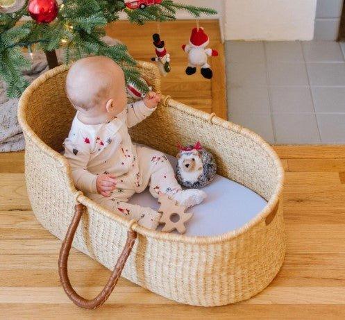 Signature Natural Bassinet Moses Basket - Little Loves Cribs,Changing Tables & Gliders - The Well Appointed House
