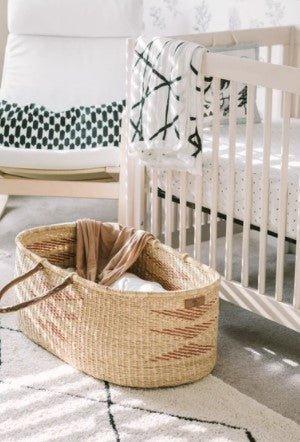 Signature Prism Patterned Shea Nap & Pack Moses Basket Bassinet - Little Loves Cribs,Changing Tables & Gliders - The Well Appointed House